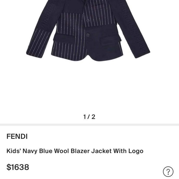 Fendi blazer 1600 in store brand new to small for my kid - Picture 3 of 5